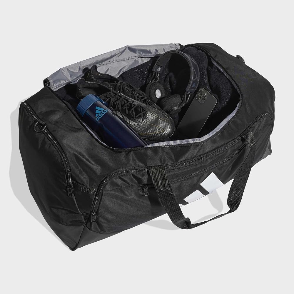 Adidas Training Duffel Bag DEF Duffel L Unisex Adult WM253 Black/White (JZ0606)