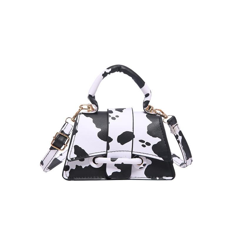 Fashionable French Small Square Bag With Unique Animal Print Patterns For Women