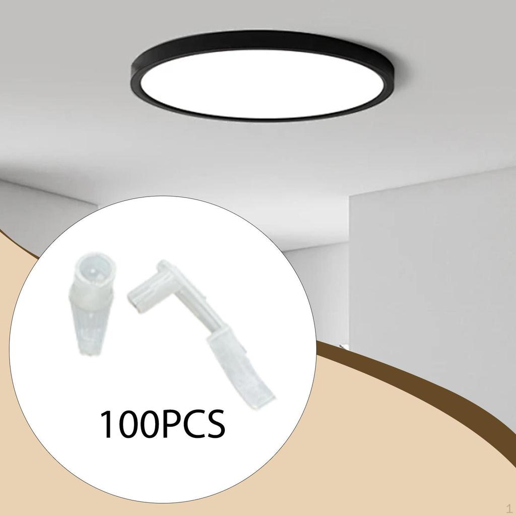 100 Pieces Lamp Shade Clips Ceiling Light Fixed Clip for Flush Mount Lights Fixture