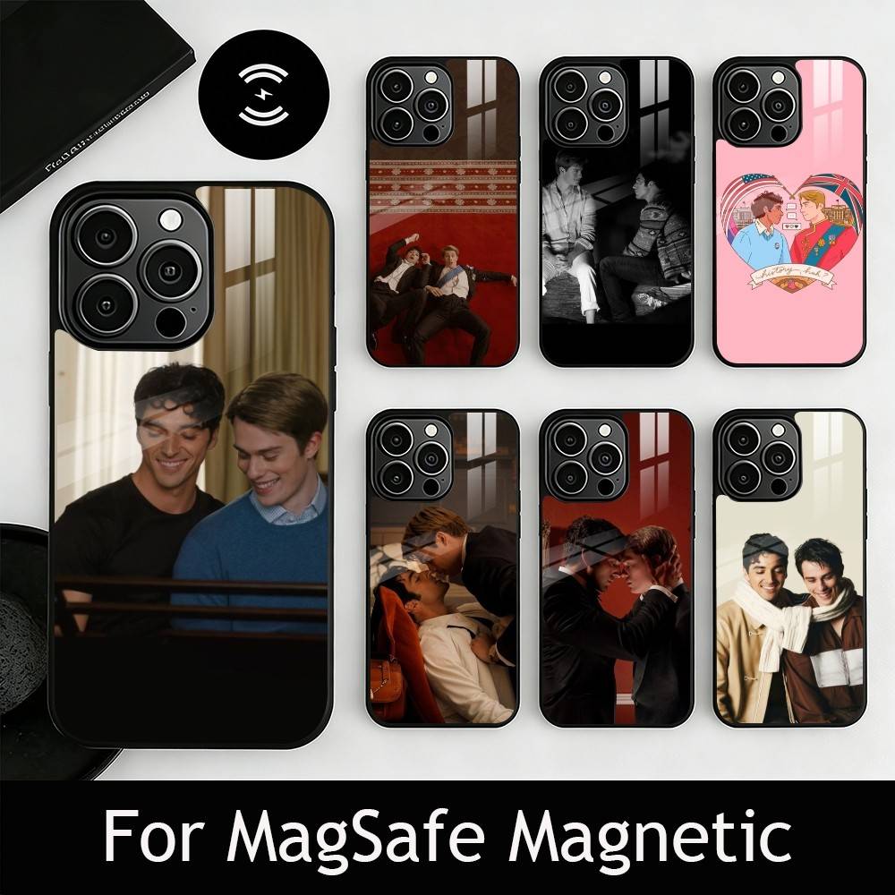 R-RW & RB Film Phone Case For iPhone17,16,15,14,13,12,11 Plus,Pro Magnetic For Magsafe Wireless Charging