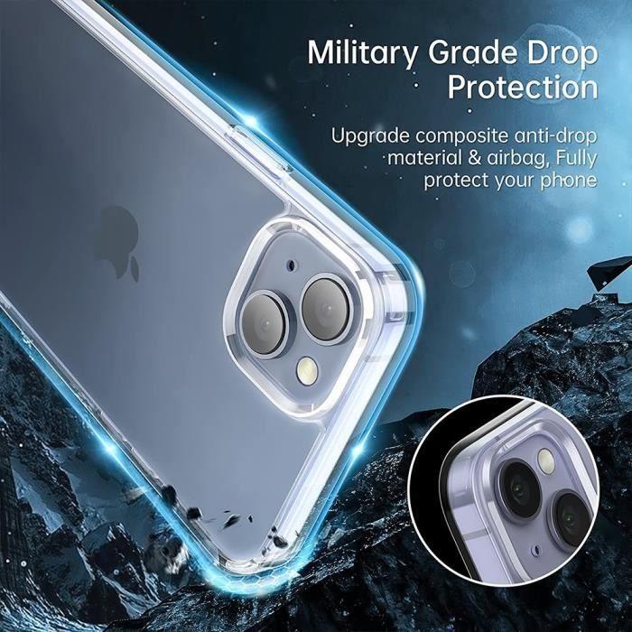 Case for iPhone 14 - BOOLING - Transparent - Silicone - Shockproof Protection - Wireless Charging