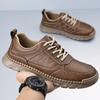 Мода Мода Шнуровка Мужская Повседневная Обувь Легкая Кожаная Мужская Трекинговая Обувь Обувь для Скейтборда Кроссовки для Занятий Спортом на Открытом Воздухе Кроссовки для Хайкинга
