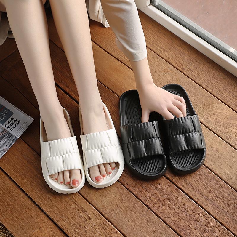 Summer Soft Sole EVA Household Slippers Women's Non Slip Home Bathroom Shower Couple Cool Slippers