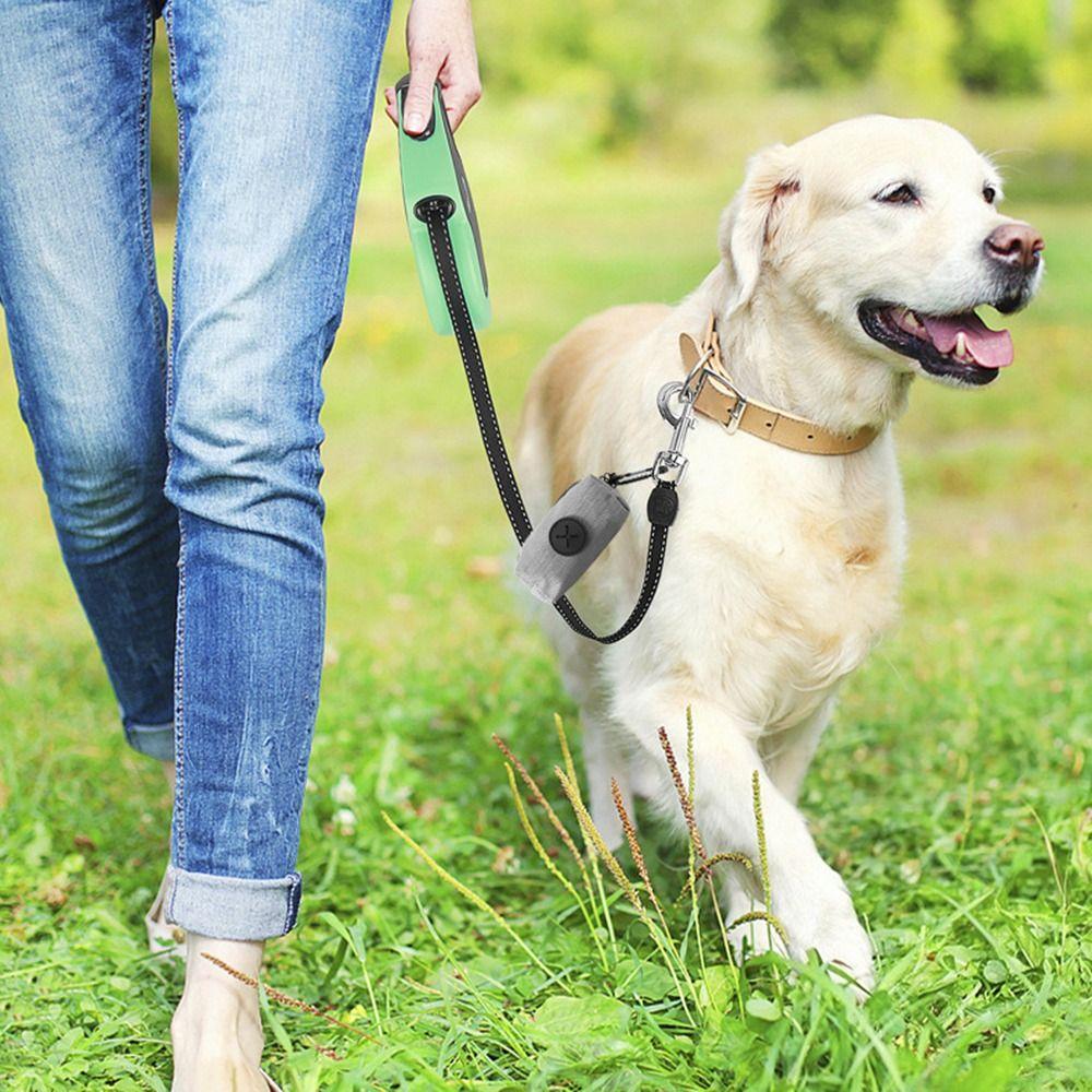 Oxford Cloth Pet Waste Bag Dispenser with Carabiner Clip Animal Waste Collection Pouch Outdoor
