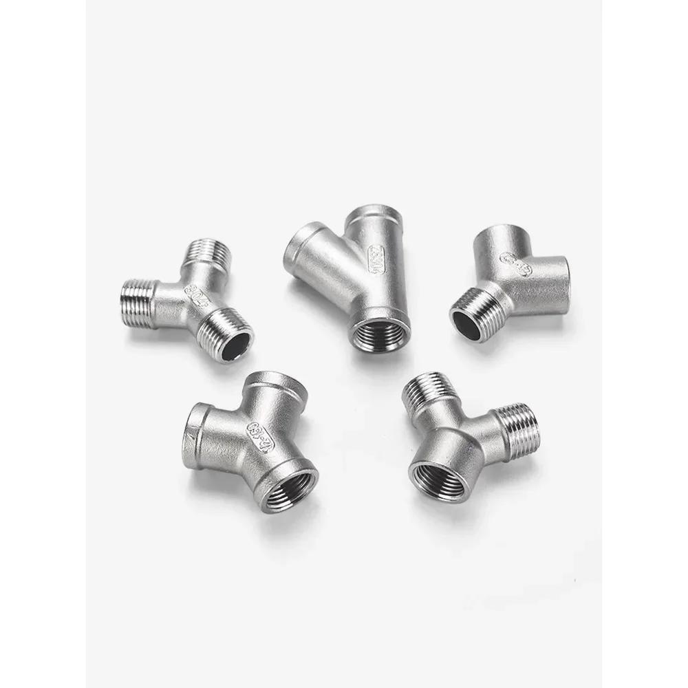 1/4" 3/8" 1/2" 3/4" 1" 1-1/4" 1-1/2" 2" BSP Резьба внутренняя Y-образный 3-ходовой Соединитель Муфта Разветвитель Трубопроводная арматура из нержавеющей стали 304