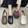 Модная повседневная женская обувь, туфли-оксфорды с неглубоким носком, мягкие женские туфли, новые удобные кожаные мокасины