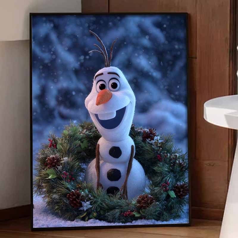 Disney Набор для алмазной мозаики Олаф Рождественский венок Ручная вышивка 5D DIY Алмазное искусство Домашний декор Креативные поделки Подарок для фанатов