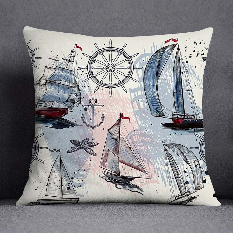 Наволочка с изображением морского животного и русалки, украшение для дома, квадратная наволочка, украшение для дома и офиса, наволочка
