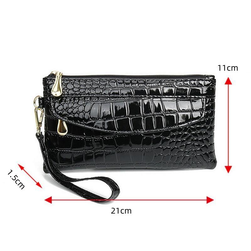 Laamei Кошелек Леди Длинный Lasual Яркий клатч для телефона на молнии Сумка для телефона