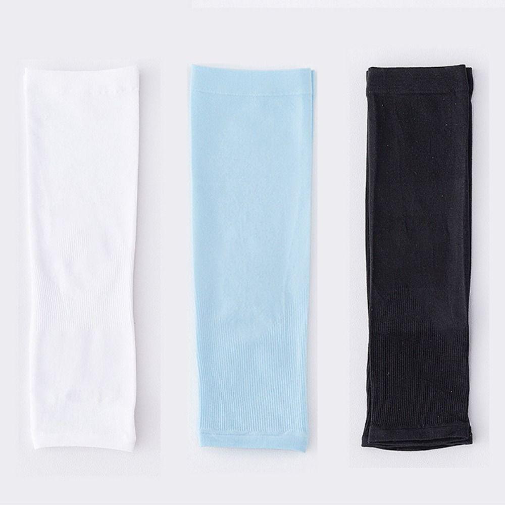 Ice Silk Children Ice Sleeve Anti-Slip Summer Arm Sleeve Fingerless Sleeve Outdoor