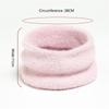 Winter Plush Ring Scarf for Women Warm Knitted Ski Mask Neckerchief Luxury Solid Snood Foulard Suit Children Adult