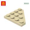 Нетоксичные 65 шт./лот 30503 4x4 Клиновидные строительные блоки Moc Насыпные детали Совместимые с Brick DIY Сборная игрушка для детей Подарочная коробка