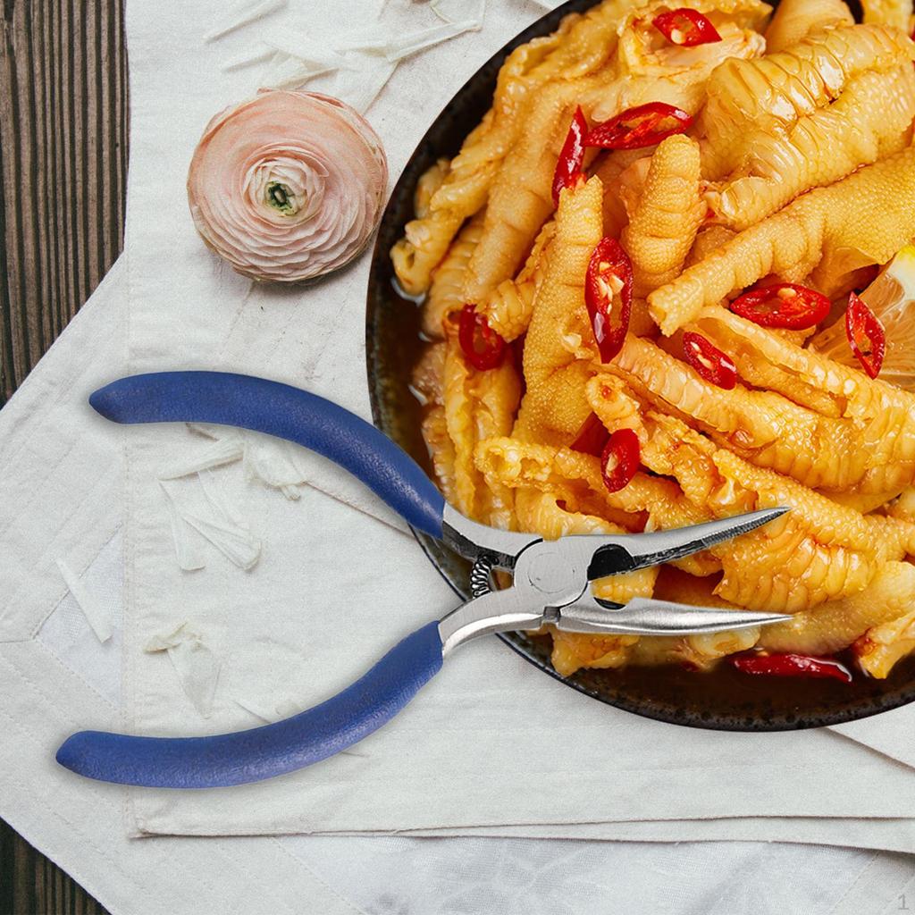 Плоскогубцы с длинным носом, куриные ножки, без костей, с удобной ручкой, 5-дюймовый инструмент для удаления ювелирных изделий, плоскогубцы для