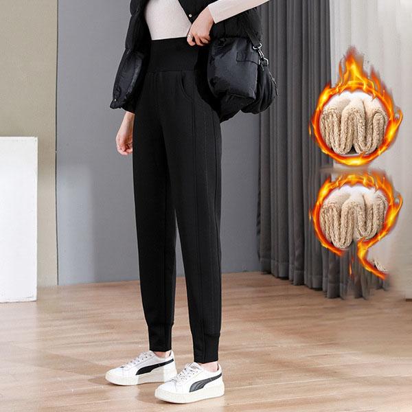 Женские толстые теплые зимние спортивные штаны с высокой талией из бархатного флиса, женские брюки, спортивные повседневные брюки, костюмы, свободные, новые