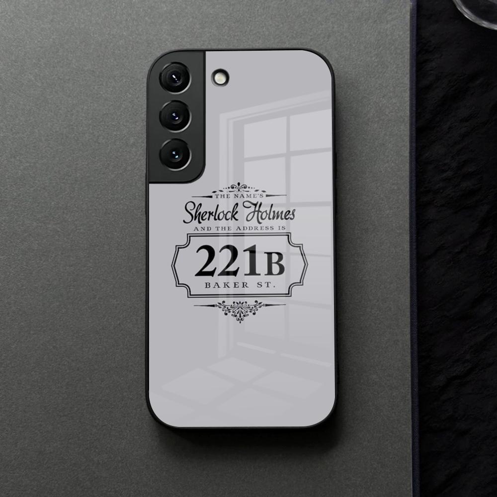 221b-ШерлокС-Х-Холмс-ТВ Чехол для телефона Стекло Для Samsung Galaxy S21 S25 S22 S20 S24 S23 Ultra Fe Plus A16 A34 A54 A24 Чехол