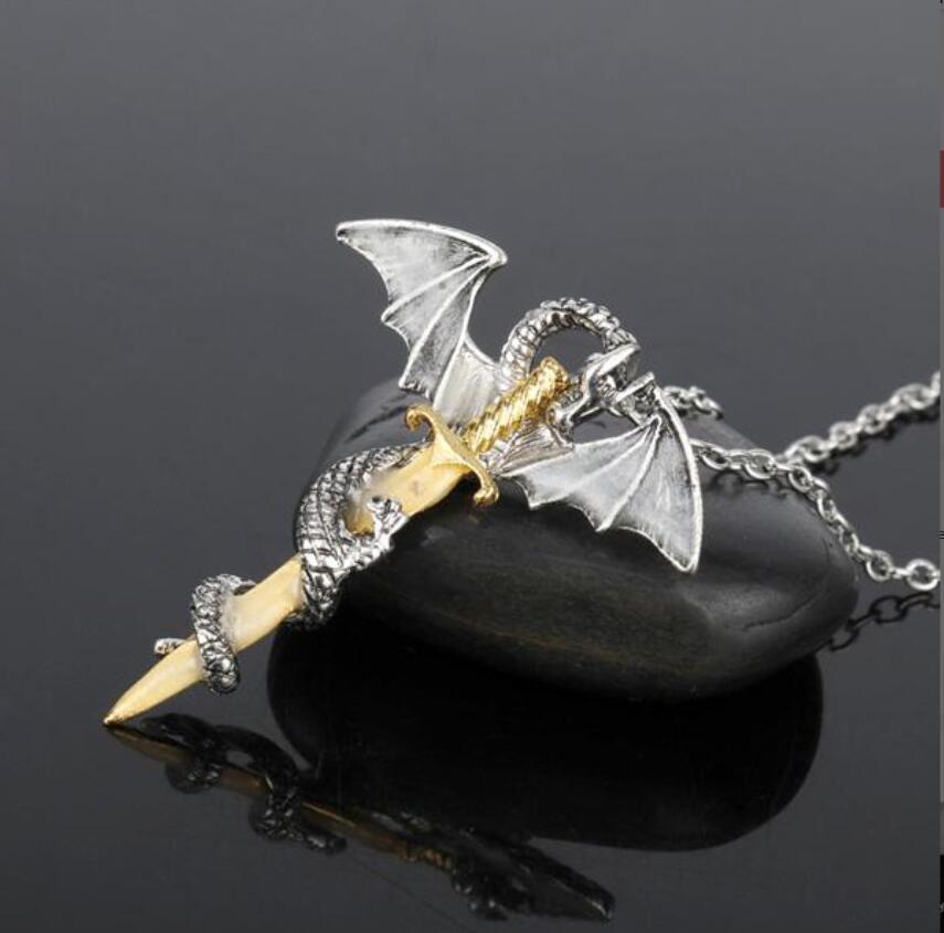 Светящийся меч дракона, кулон, изготовление ювелирных изделий, ожерелье, декор