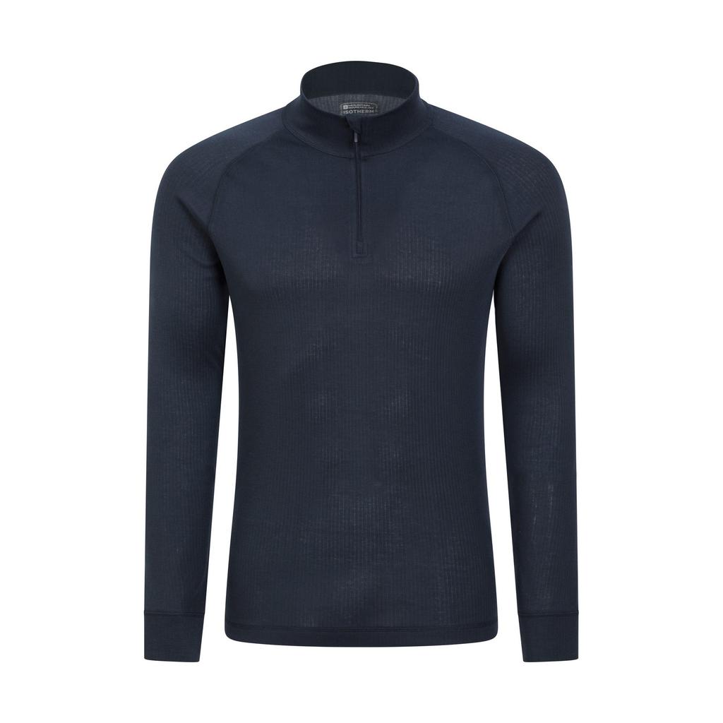 Mountain Warehouse Mens Talus Zip Neck Long-Sleeved Thermal Top