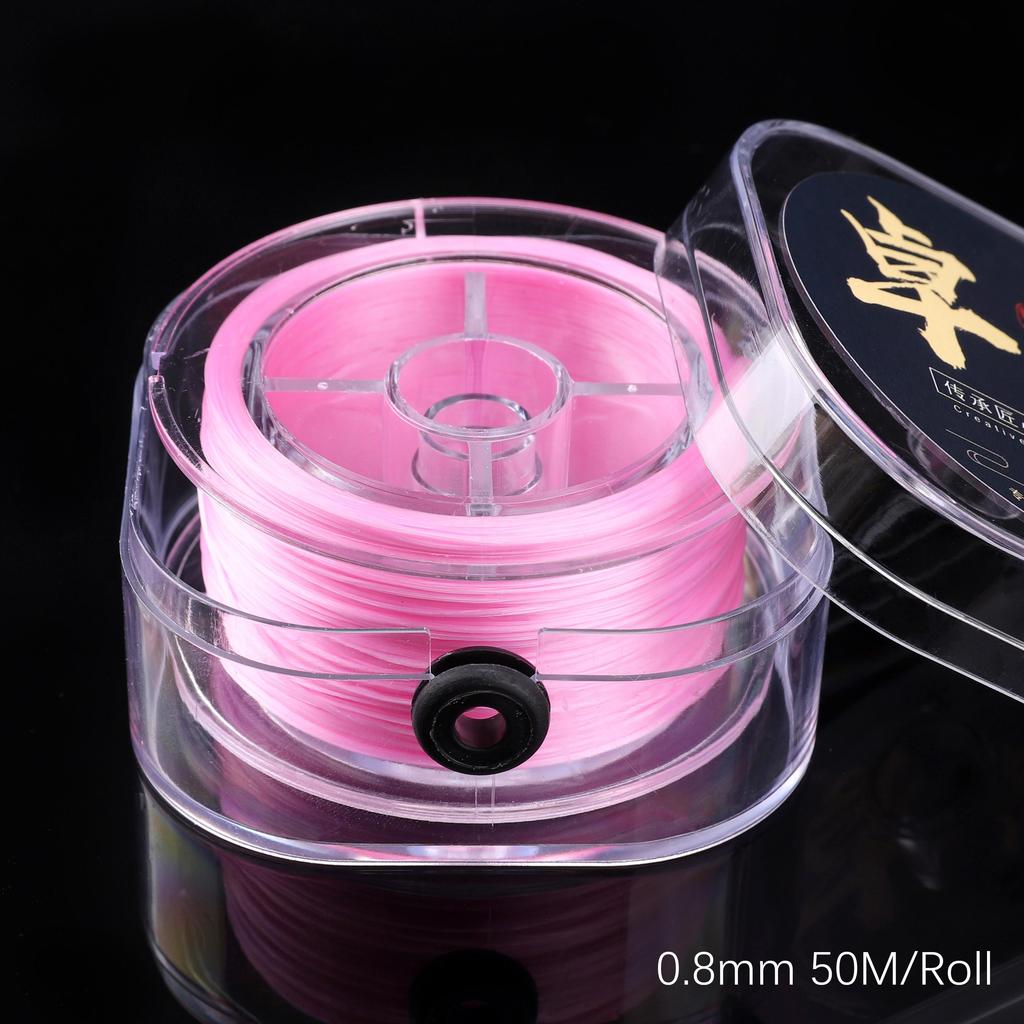 Прочная нейлоновая резиновая эластичная нить для изготовления украшений и браслетов - Разные цвета, 50-100 метров