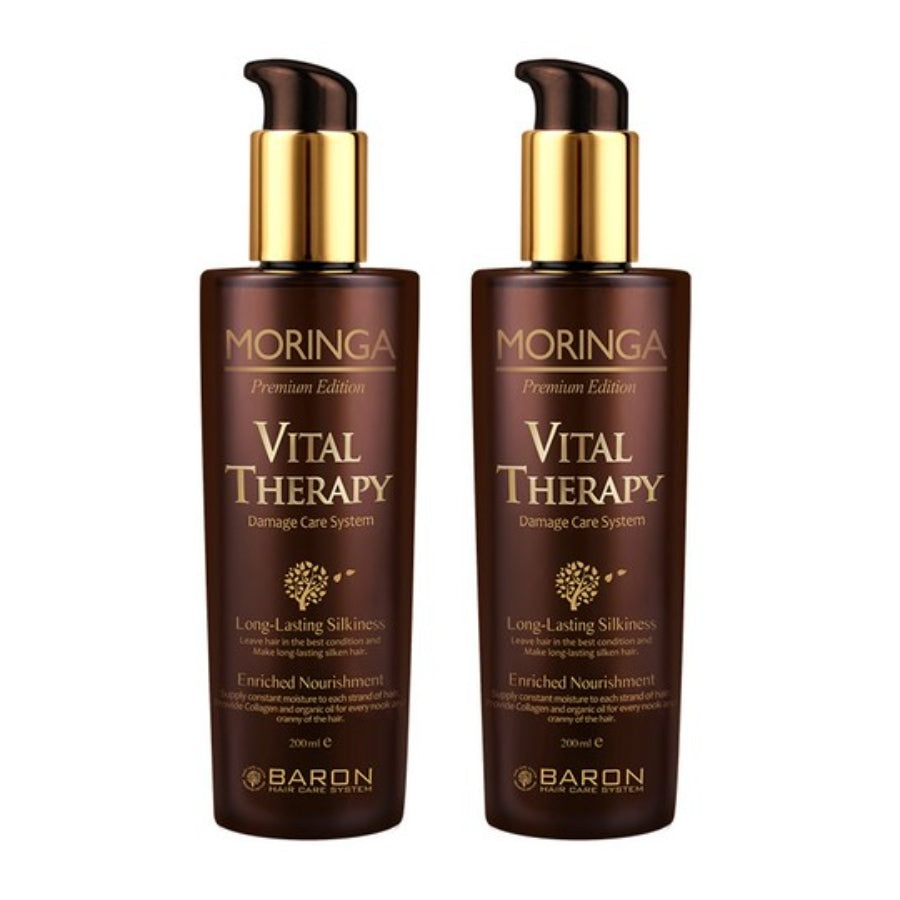 Baron Moringa Vital Therapy Damage Care System Hair Essence 200ml 1Pc/2Pcs