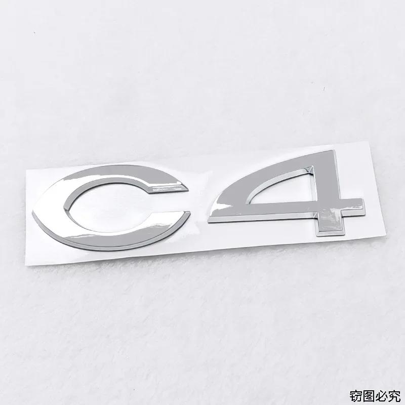 ABS 3D Sticker Styling for Citroen C2 C4 C5 Logo Car Rear Trunk Badge Auto Body Emblem Decals Auto Modified Accessories