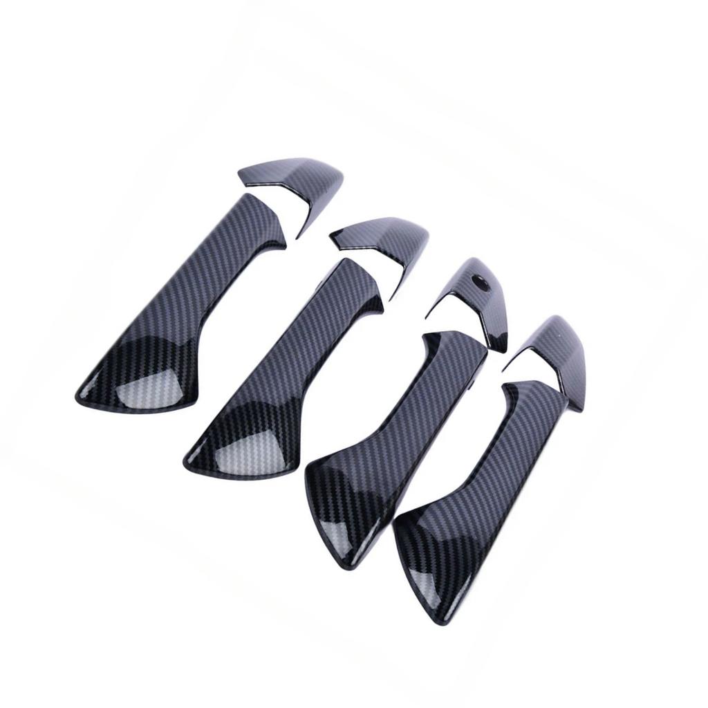 Для Honda Accord Sedan 2008 2009 2010 2011 2012 автомобильная карбоновая черная внешняя дверная ручка накладка отделка 8 шт автостайлинг детали