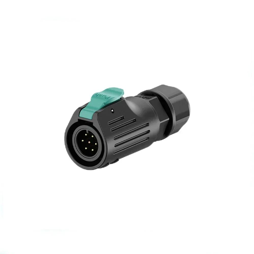 EW-LP12 Industrial Waterproof IP68 2Pin 3Pin 4Pin 5Pin Quick Plugging Aviation M12 Connector 6Pin 7Pin 8Pin Solder Plug Socket