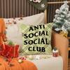 Крутая наволочка A-Anti Social Social Club Печать Наволочка Чехол для подушки на диван в гостиной Декор спальни