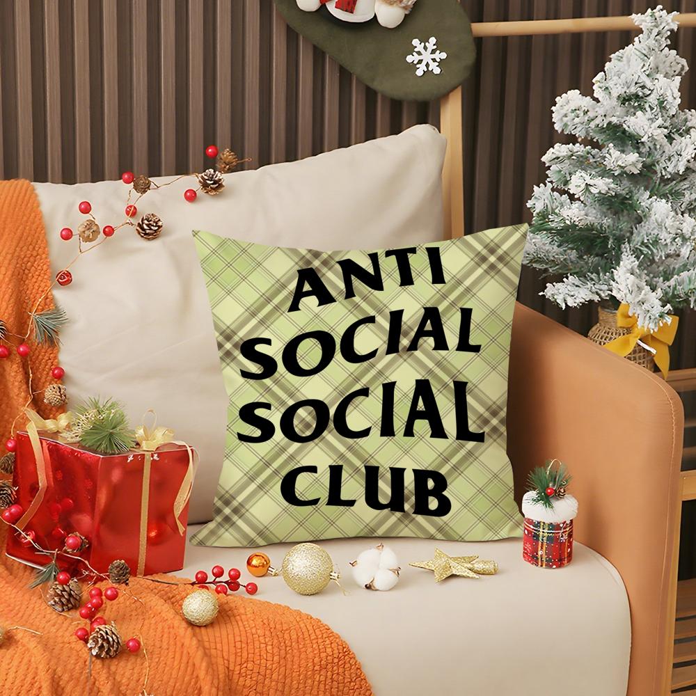 Крутая наволочка A-Anti Social Social Club Печать Наволочка Чехол для подушки на диван в гостиной Декор спальни