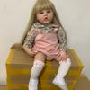 60 CM Silicone Reborn Toddler Doll for Girl Lifelike Vinyl Princess Baby with Cloth Body Bebe Birthday Gift Dress Up Toy