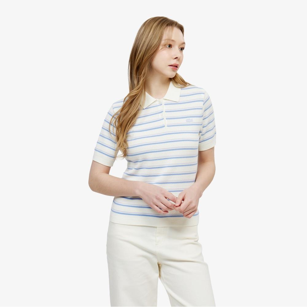 Lacoste Женский поло в полоску PF710E-56GAEY