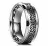 Men's Jewelry 8mm Men's Titanium Steel Finger Ring Celtic Triangle Knot Ring