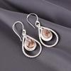 Pink Opal Turquoise Gemstone 925 Sterling Silver Jewelry Handmade Earrings 1.70" EE-96-36