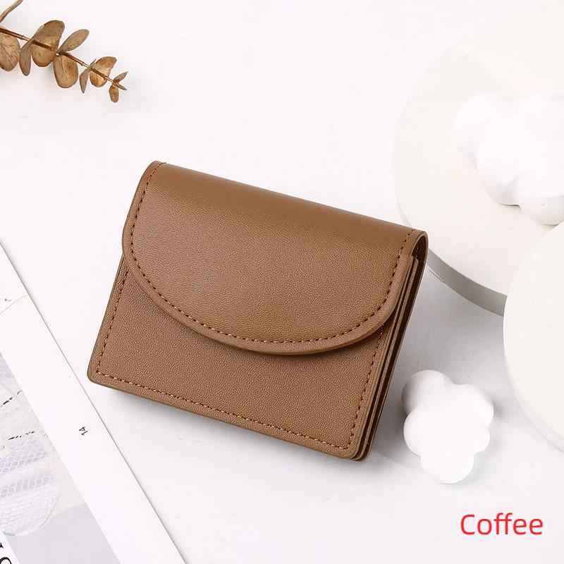 Portable Women's Wallet with Secure Card and Coin Compartments PU Leather for All Seasons