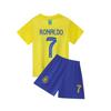 23-24 Riyadh Away Sapphire Blue No. 7 Club Football Jersey Set Children'S Jersey Size 14-30