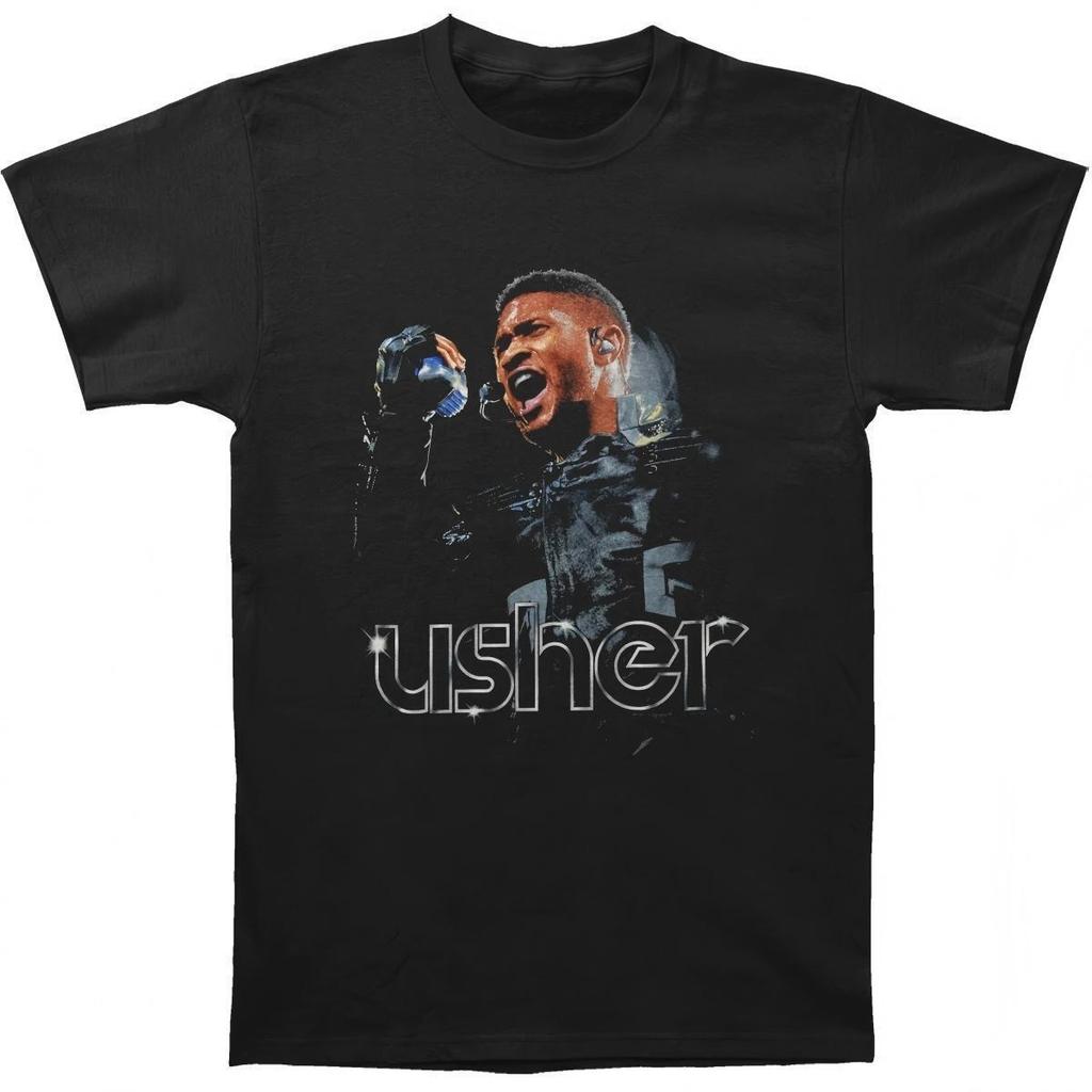 Usher Live Performance Portrait T-Shirt