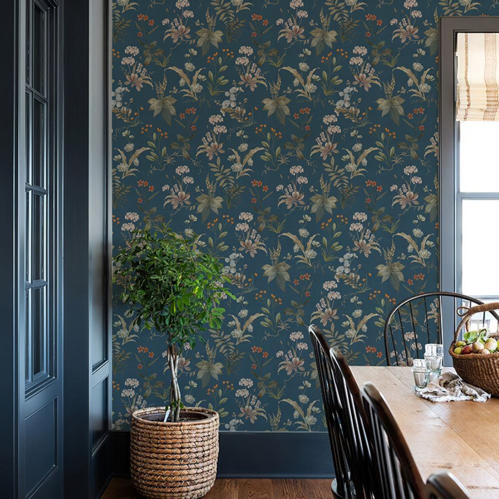 1roll Vintage Floral Wallpaper Peel and Stick Wallpaper Floral Contact Paper Boho Flower Self Adhesive Removable Wallpaper for Desktop Shoe Cabinet