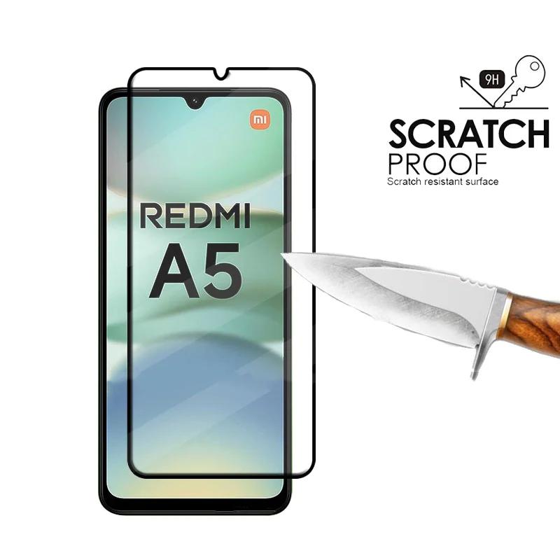 4 PCS For Redmi A5 Glass Xiaomi Redmi A5 Tempered Glass Full Cover Glue HD 9H For Screen Protector