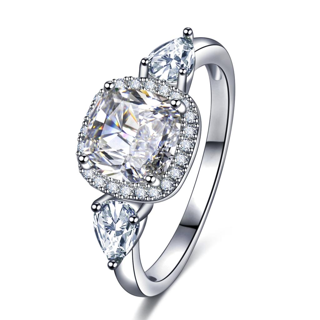 Кольцо с толстым квадратным кристаллом и цветным бриллиантом, новое желтое, зеленое, розовое, белое, синее, фиолетовое кольцо с цирконом 