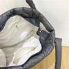 Корейские стеганые сумки через плечо Клетчатая квадратная сумка с наполнителем Большая вместимость Однотонные сумки-тоут из смесовой хлопковой ткани Для путешествий Поездок на работу Сумки