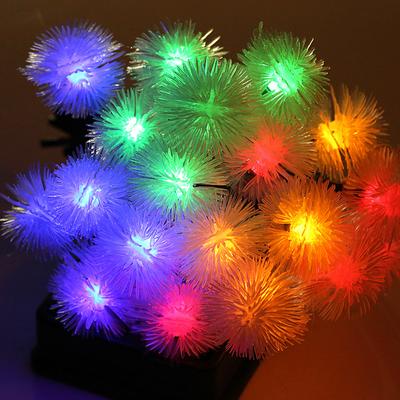 100LED шар для волос на солнечных батареях, гирлянды, уличные водонепроницаемые рождественские украшения, гирлянды, цветные гирлянды для свадебной вечеринки, праздника