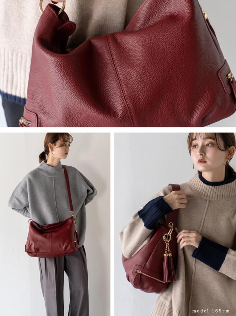 Vita Felice Натуральная коровья кожа 2way сумка на одно плечо k2558n [VITAFELICE] Женская (Бордо)