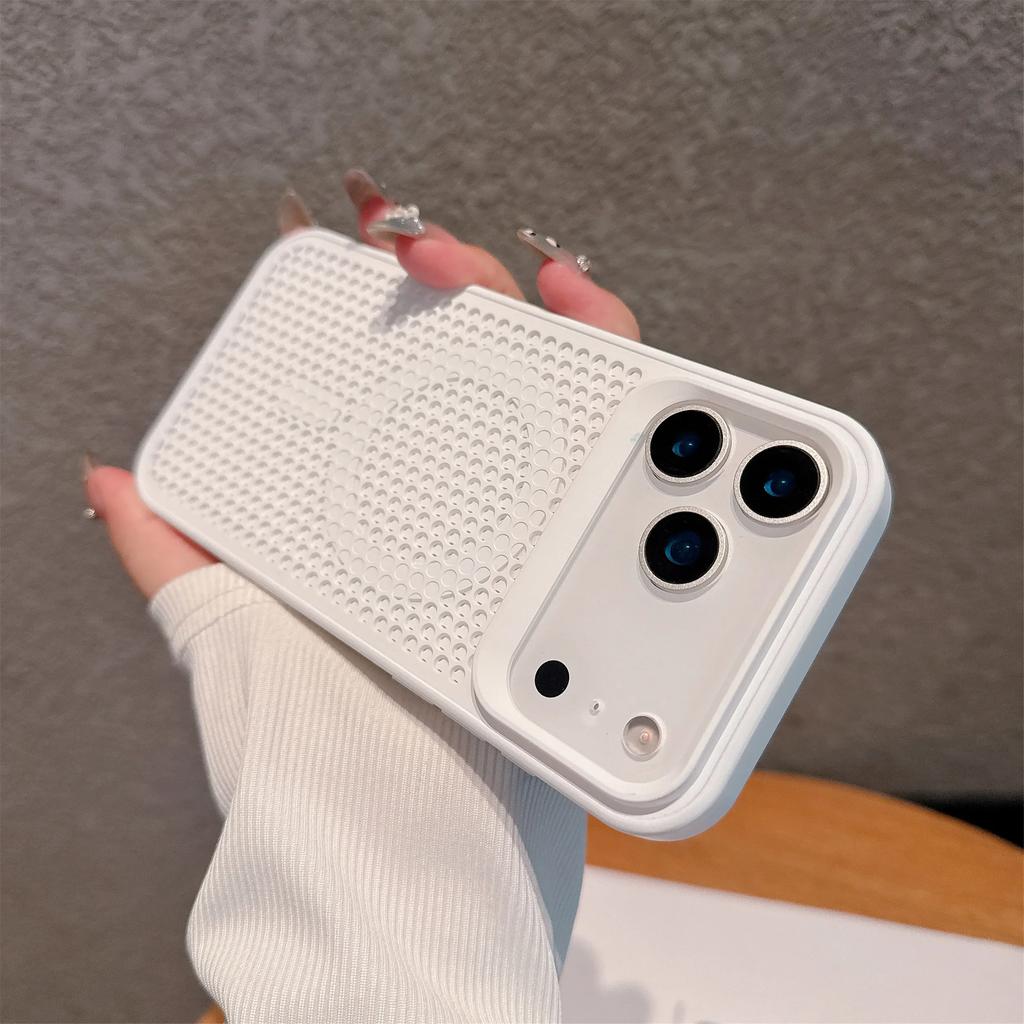 Сетчатый чехол для отвода тепла для беспроводной зарядки MagSafe для iPhone 17 16 15 14 Plus 13 12 Pro Max 17 Air Дышащая жесткая крышка