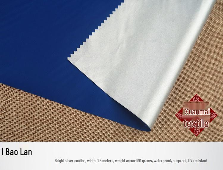 Ткань 210T с серебряным покрытием, водонепроницаемая и пылезащитная, для автомобиля, палатки и защиты от УФ-лучей.