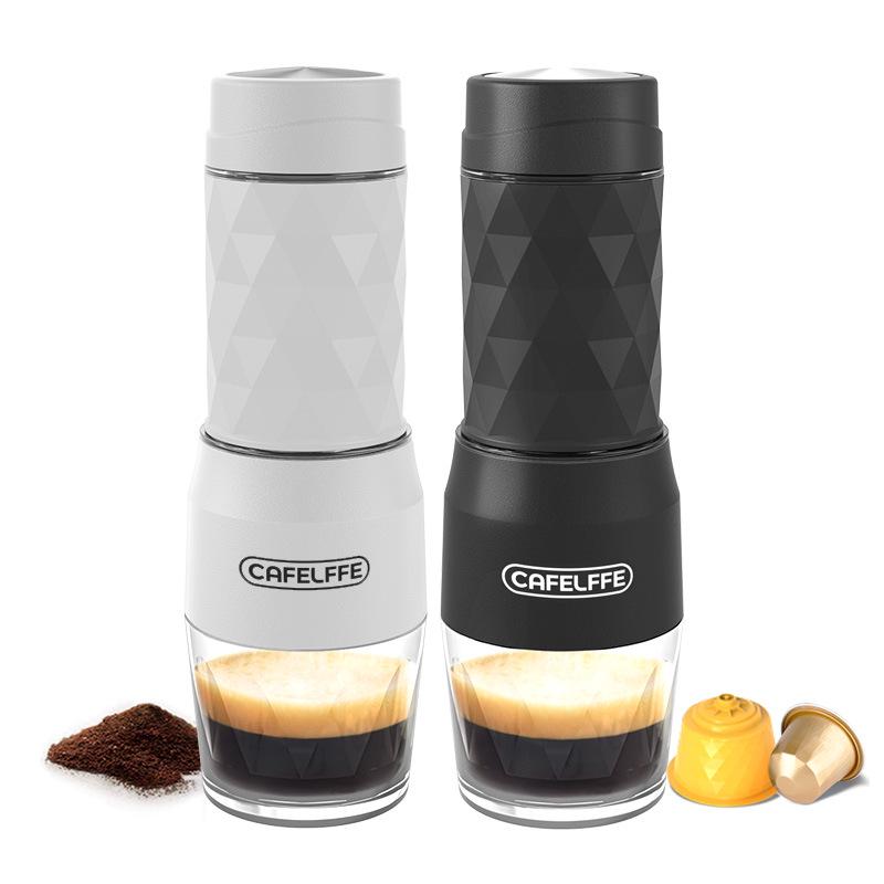 Portable Three-in-One Italian Capsule Coffee Maker: Outdoor Hand-Pressed Travel Coffee Pot
