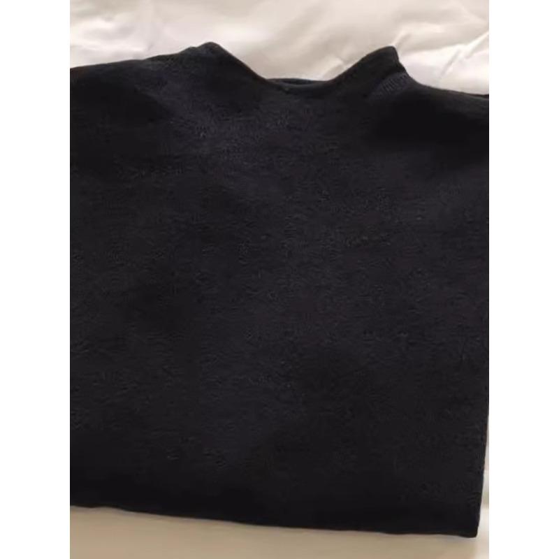 Утепленный флисовый свитер с высоким воротником для женщин, осенне-зимний вязаный свитер с флисовой подкладкой