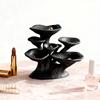 Black Mushroom Jewelry Stand 3D Printed 7-Tier Jewelry Holder Desktop Earring Tree for Rings Necklaces Bracelets