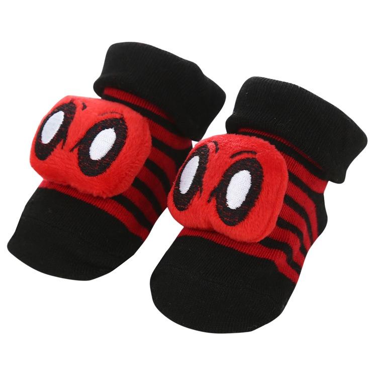 В НАЛИЧИИ 0-12 месяцев Новорожденные Новые Мультяшные Нескользящие Объемные Кукольные Детские Носки Полосатые В горошек Милые Детские Носки