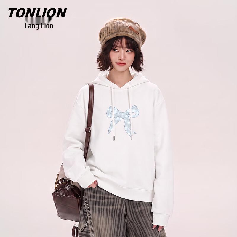 Женская толстовка с капюшоном и деталью в виде банта TonLion