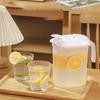 1pcs 1.8Litre Plastic Jug With Handle Lid Beverage Kettle Lid Juice Tea Cold Pitchers Carafe Jug Summer Fridge Cold Water Pot