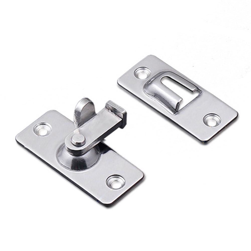 Door Lock Guard Latch Bolt 90 Degree Steel Toggle Latch Sliding Barn Door Lock Wine Cabinet Closet Right Angle Lock Hardware
